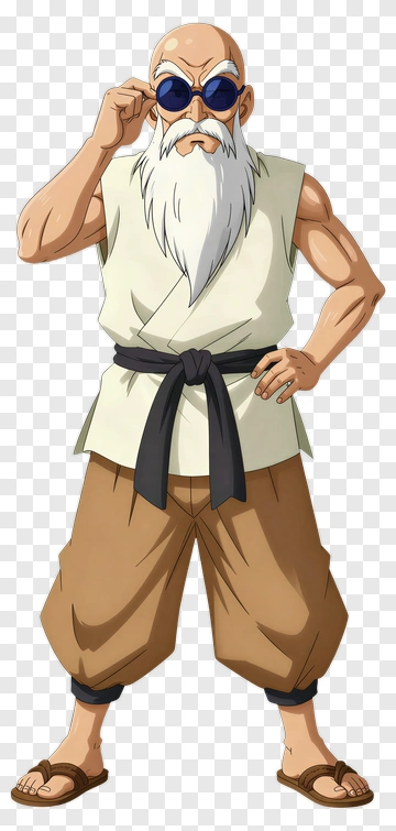 Cartoon Martial Arts Master PNG