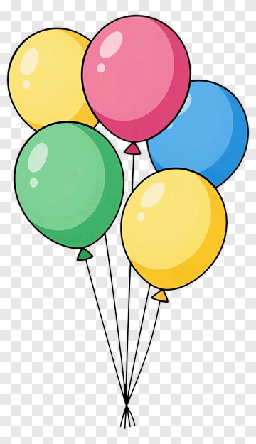 Colorful Balloons PNG