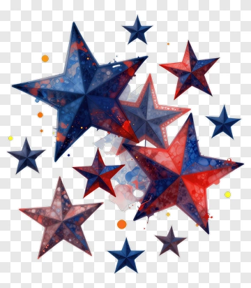 Colorful Star Decoration PNG