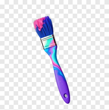 Colorful Paint Brush PNG