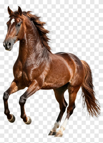 Brown Horse Running PNG
