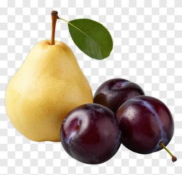 Pear And Plums PNG