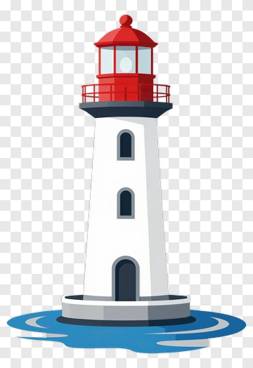 Cartoon Lighthouse PNG