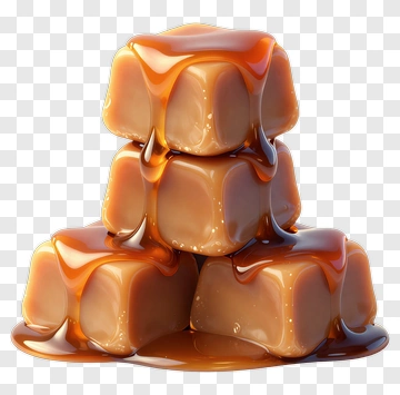 Caramel Candy Stack PNG