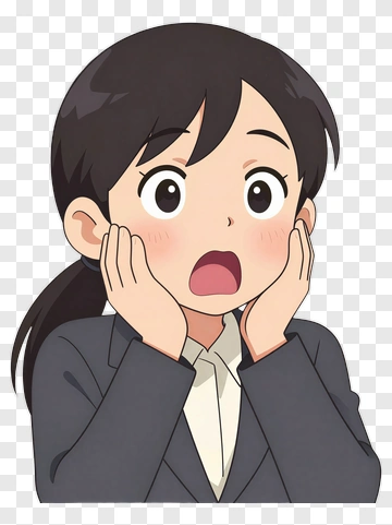Surprised Woman In Business Attire PNG