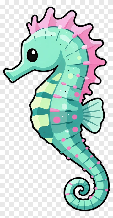 Cartoon Seahorse PNG