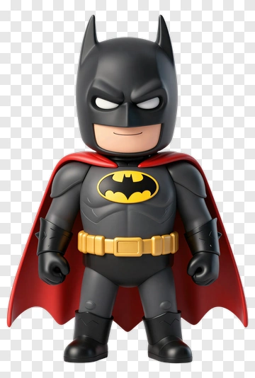 Cartoon Batman Action Figure PNG