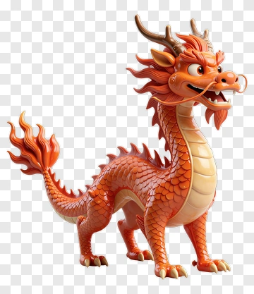 3D Cartoon Dragon PNG