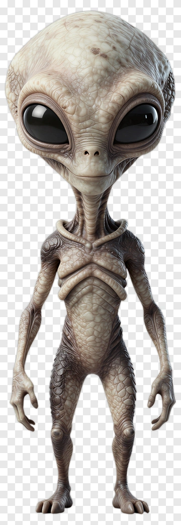 3D Alien Character PNG