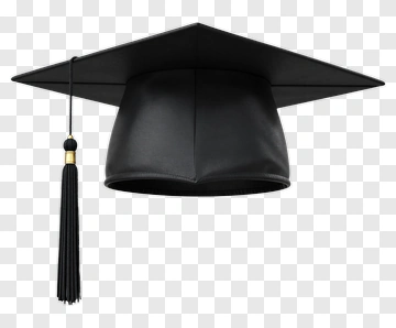 Black Graduation Cap With Tassel PNG