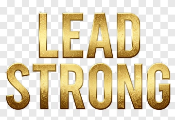 Lead Strong Text Graphic PNG