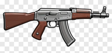 Cartoon Assault Rifle PNG