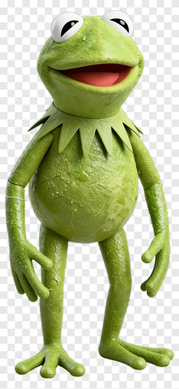 3D Cartoon Frog PNG