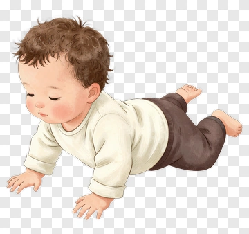 Baby Crawling On The Floor PNG