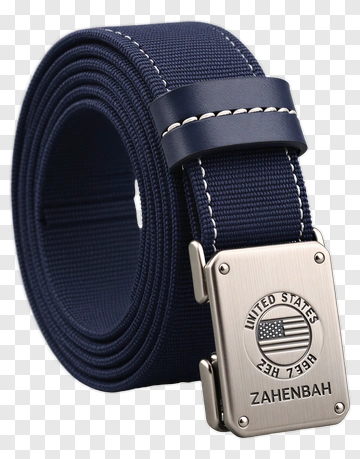 Navy Blue Belt With United States Emblem PNG