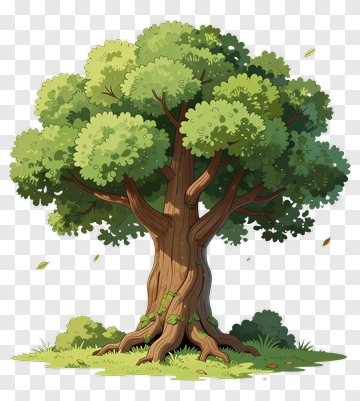 Colorful Tree With Lush Green Leaves PNG