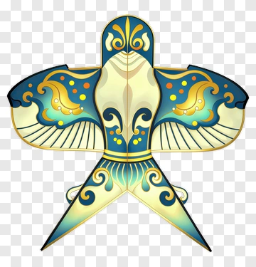 Colorful Decorative Bird Design PNG