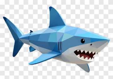 3D Shark PNG