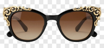 Elegant Sunglasses With Decorative Frames PNG