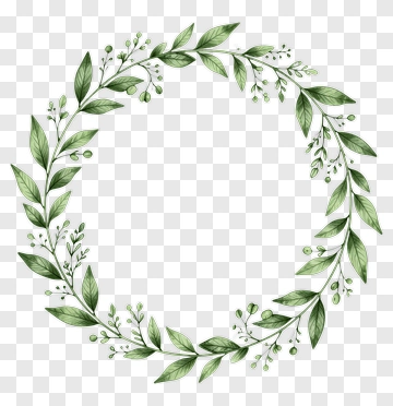 Green Leaf Wreath PNG
