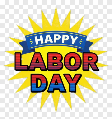 Happy Labor Day Celebration Graphic PNG