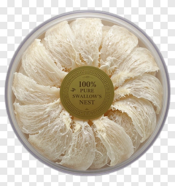 Pure Swallow's Nest In Circular Container PNG