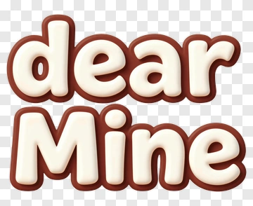 Dear Mine Text Design PNG