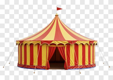 Colorful Circus Tent PNG