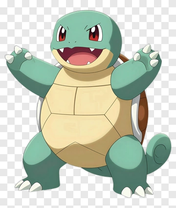 Cartoon Squirtle Character PNG