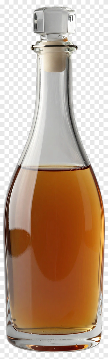 Glass Bottle Of Brown Liquid PNG