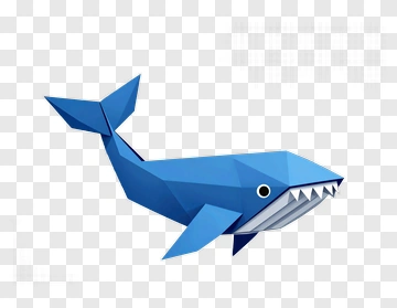 3D Blue Shark PNG
