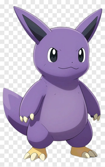 Purple Pokémon Character PNG