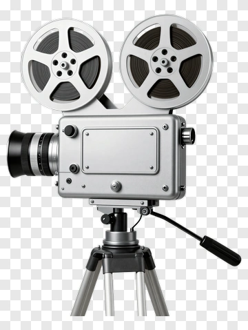Vintage Film Camera On Tripod PNG