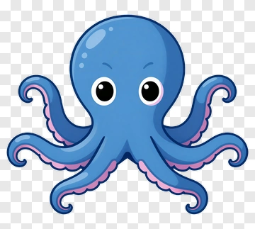 Cartoon Octopus PNG
