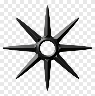 Black Star Shape PNG