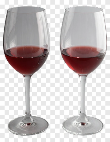 Red Wine Glasses PNG