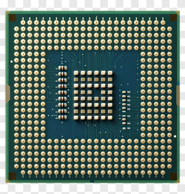 Computer Microprocessor Chip PNG