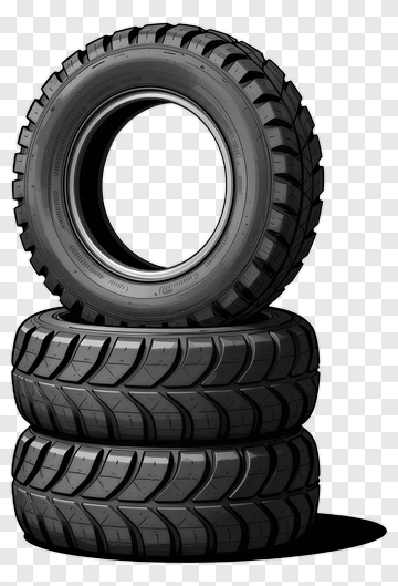 Stack Of Three Black Tires PNG