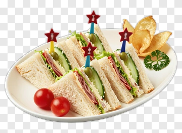 Sandwich Platter With Chips And Cherry Tomatoes PNG