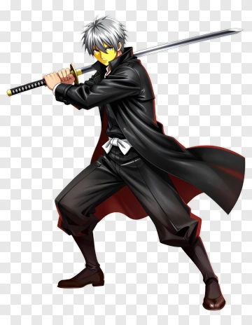 Anime Character With Sword PNG
