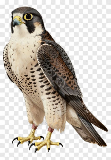 Realistic Peregrine Falcon PNG