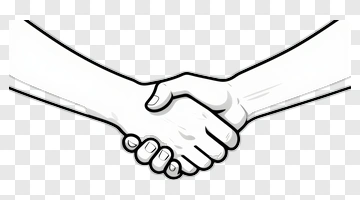 Handshake Between Two People PNG