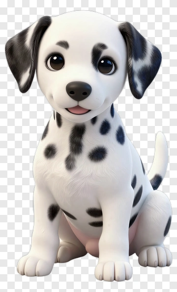 Cartoon Dalmatian Puppy PNG