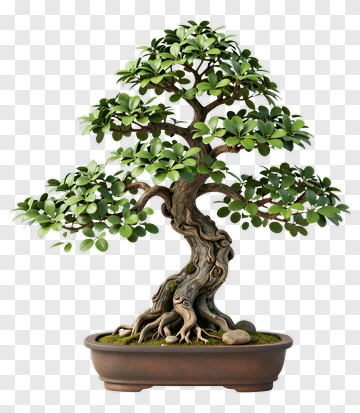 Bonsai Tree In A Pot PNG
