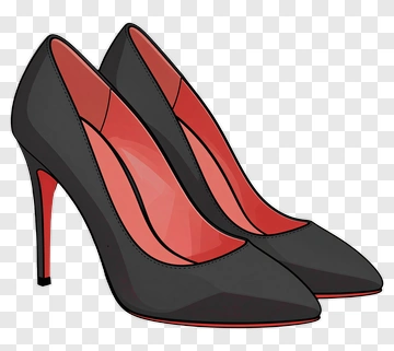 Black High Heels PNG