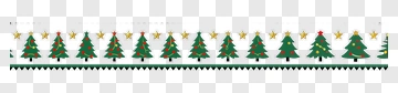 Christmas Tree Border Decoration PNG