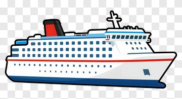 Cartoon Cruise Ship PNG