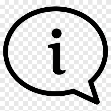 Information Icon In Speech Bubble PNG