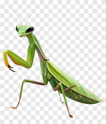 Cartoon Praying Mantis PNG