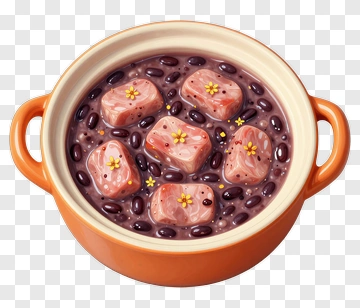 Delicious Dessert Soup With Tofu And Beans PNG